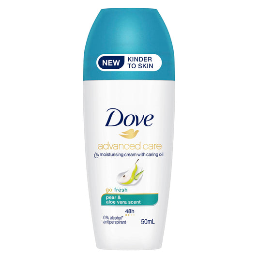Dove Advanced Care Go Fresh Anti-perspirant Deodorant roll-on for 48 hours of protection Pear and Aloe Vera