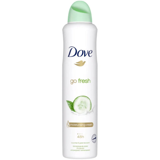Dove ANTIPERSPIRANT 48 HOURS BODY SPRAY, GO FRESH CUCUMBER & GREEN TEA DEODORANT