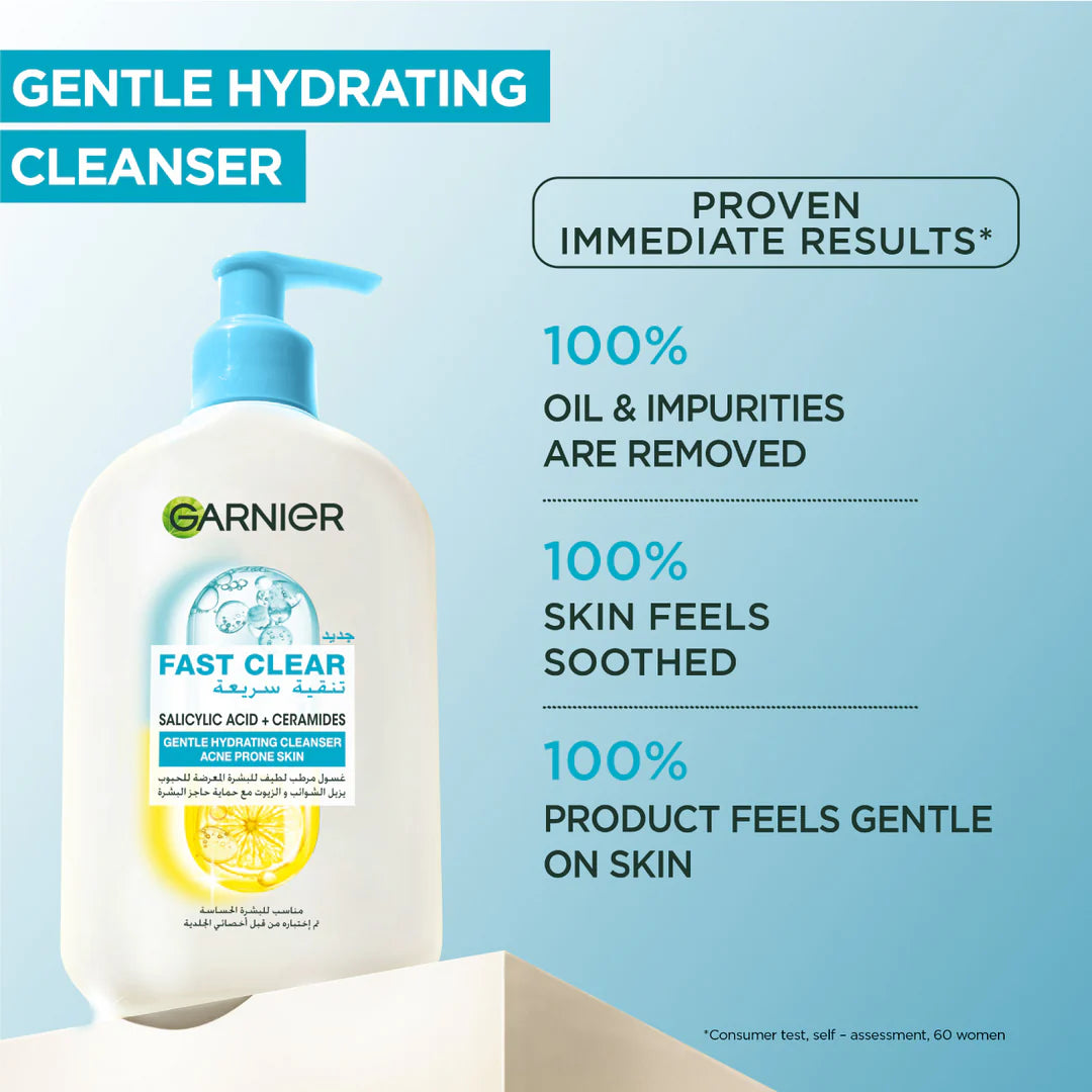 Garnier Fast Clear Gentle Hydrating Cleanser