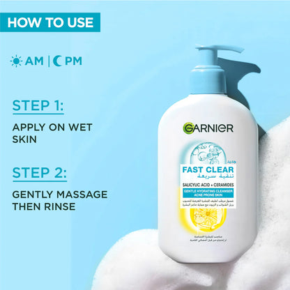 Garnier Fast Clear Gentle Hydrating Cleanser