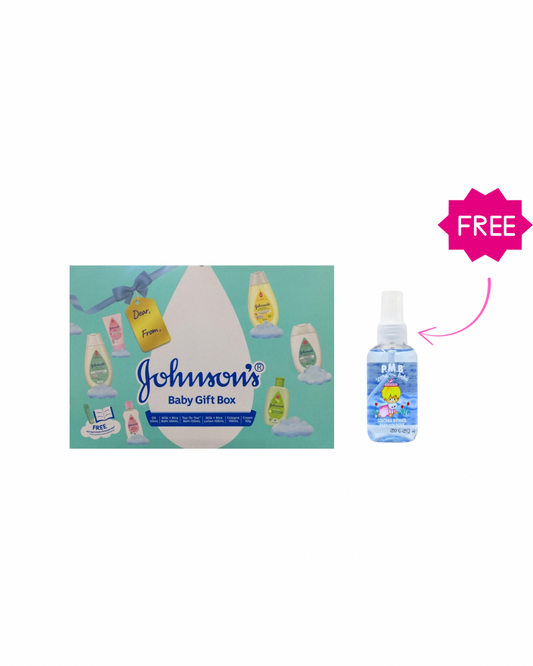 Johnson's Baby Gift Set (Baby Gift Box) 6PC+ Free Para Mi Bebe Cologne Spray 100 ML