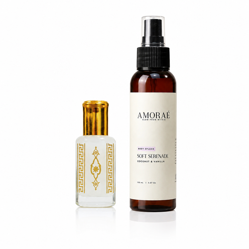 Amoraé Body Splash Soft Serande Coconut Vanilla + Coconut Vanilla Musk