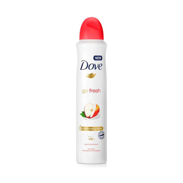 Dove Dry Spray Go Fresh Antiperspirant Deodorant Apple & White Tea 3.8oz