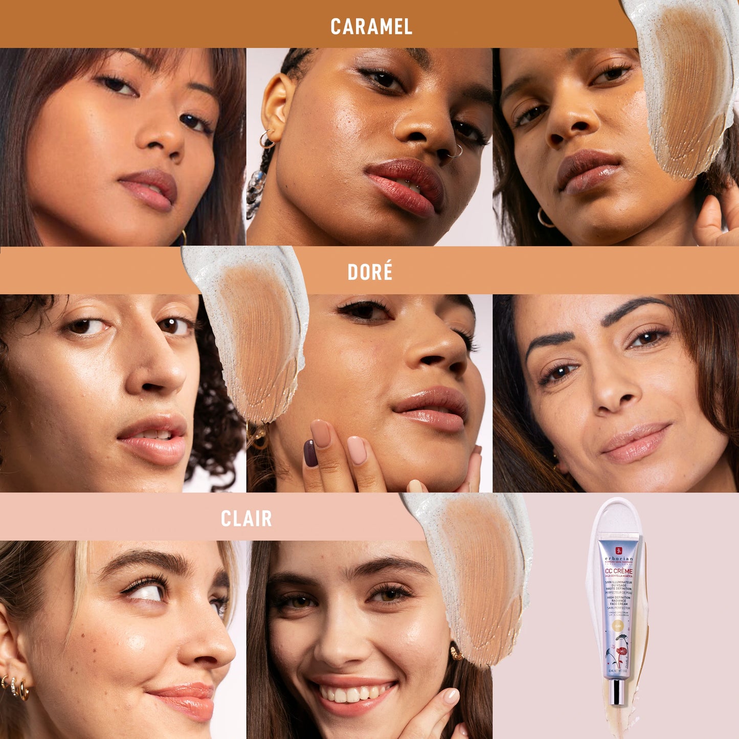 erborian CC ESSENTIALS Coffret CC Crème, CC Eye & Skin Hero Doré