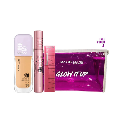 Maybelline Lumi Matte, Sky High & Vinyl Ink Bundle + Free Pouch