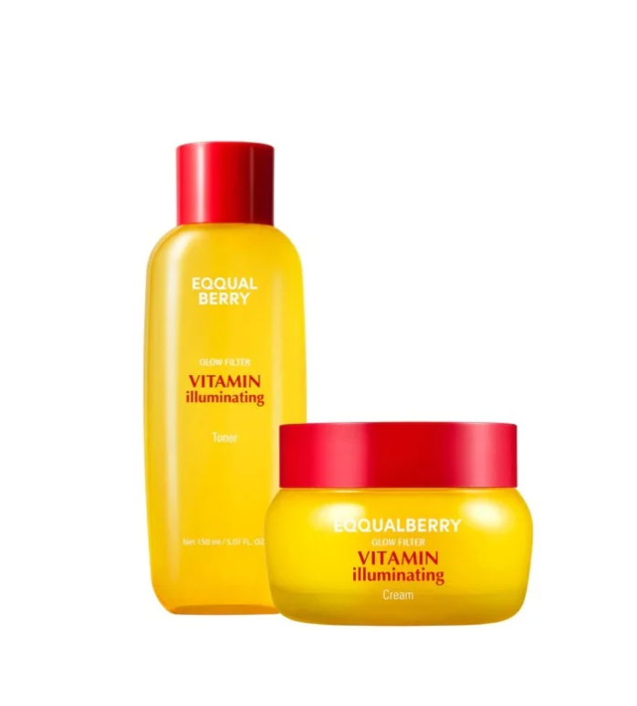 EQQUALBERRY Vitamin Illuminating Cream + EQQUALBERRY Vitamin Illuminating Toner