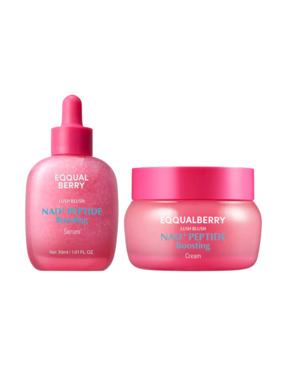 Eqqualberry NAD+ Peptide Boosting Serum & EQQUALBERRY NAD+ Peptide Boosting Cream