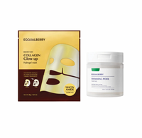 EQQUALBERRY Swimming Pool Toner Pads + EQQUALBERRY COLLAGEN GLOW UP HYDROGEL MASK