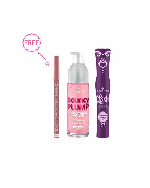 Essence Lash PRINCESS false lash effect mascara purple +Essence Bouncy Plump Smoothing Primer 30 ml + FREE Essence soft & precise LIP PENCIL - 02 Happy
Quantity