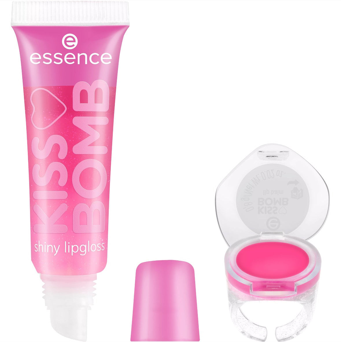Essence KISS BOMB shiny lipgloss & lip balm