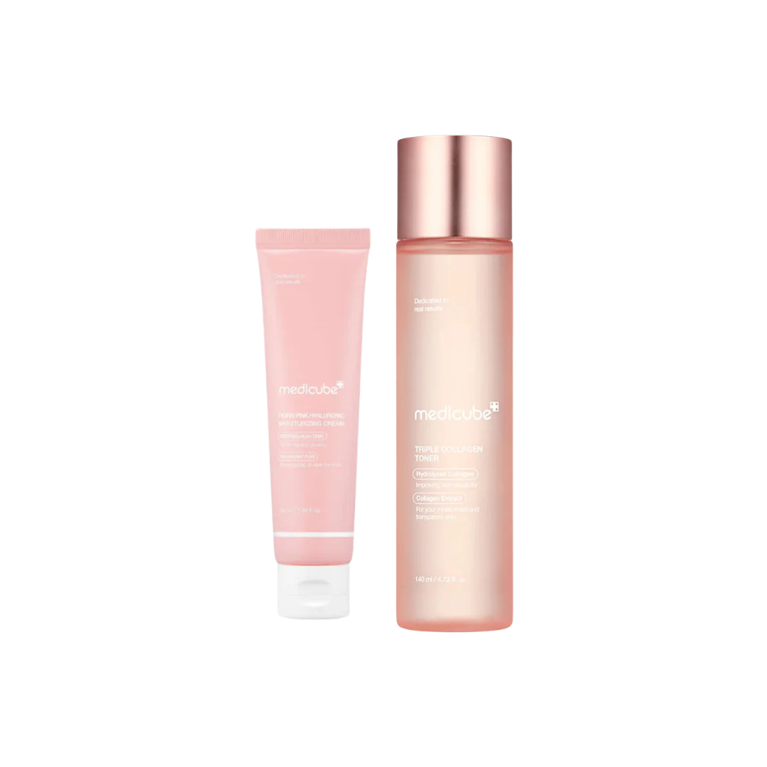 Medicube Triple Collagen Toner  +Medicube PDRN Pink Hyaluronic Moisturizing Cream
