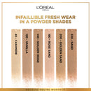 L’Oréal  Paris infallible Up to 24H Fresh Wear Foundation in a Powder- Waterproof, Heatproof, Sweatproof