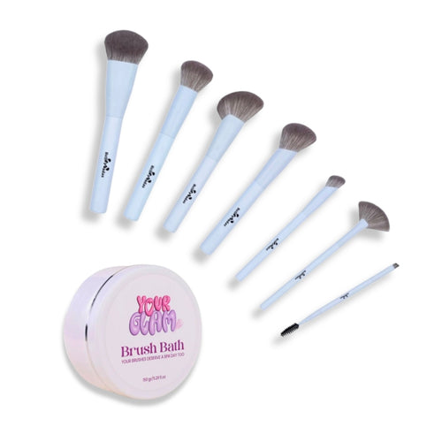 Rosy The Panda Blue Candy Set + Yourglam Bath Brush 150 g