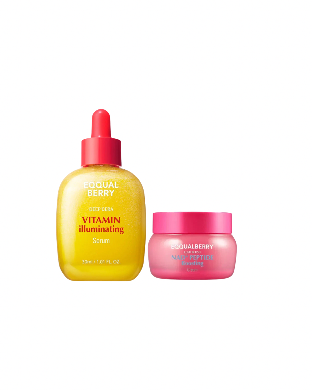 Eqqualberry Vitamin Illuminating Serum 30 & EqqualBerry NAD+ Peptide Boosting Cream