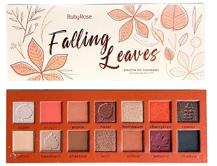 Ruby Rose Falling Leaves Eyeshadow Palette 14 Shades