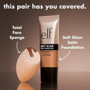 Elf Soft Glam Foundation, Medium Coverage, Long-Lasting & Buildable Foundation