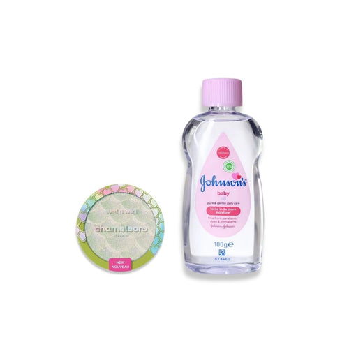 Johnson Baby Oil  200ML + wet n wild Chameleon Chrome Highlighter