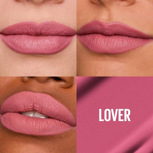 Maybelline New York Superstay Matte Ink Longlasting Liquid Lipstick - 60, Poet, Lipstick Up to 12 Hour Wear, Non Drying