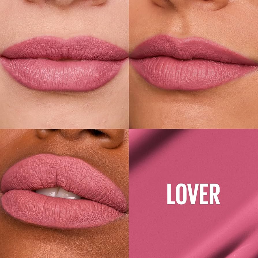 Maybelline New York Superstay Matte Ink Longlasting Liquid Lipstick - 60, Poet, Lipstick Up to 12 Hour Wear, Non Drying