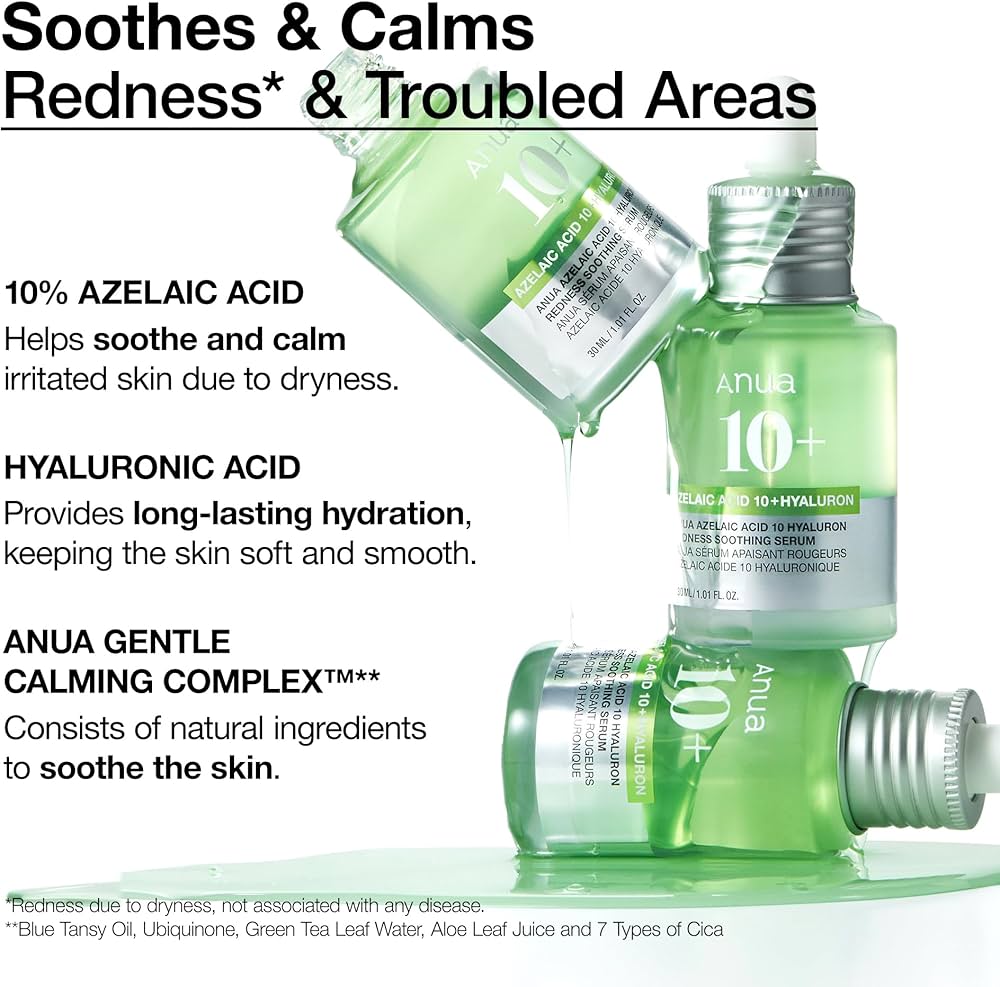 Anua Azelaic Acid 10 Hyaluron Redness Soothing Serum