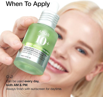 Anua Azelaic Acid 10 Hyaluron Redness Soothing Serum