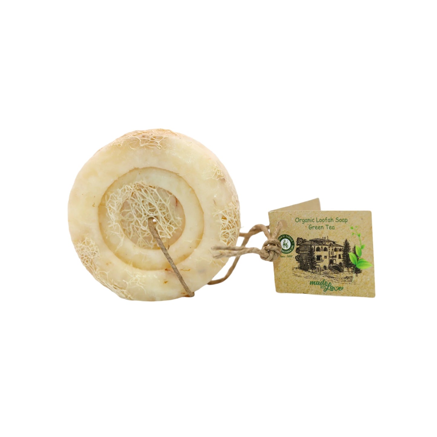 KHAN AL SABOUN LOOFAH HERBAL SOAP GREEN TEA