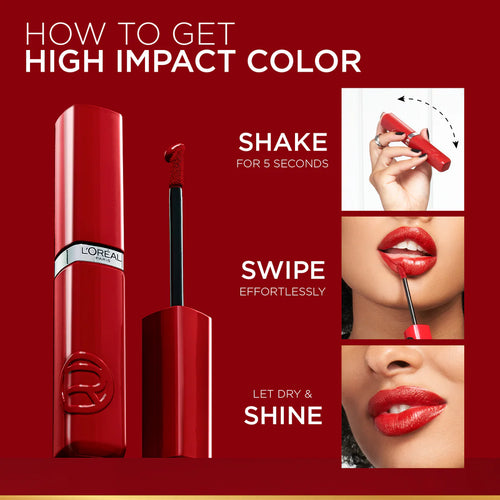 L'Oréal Paris Infallible Laque Resistance Liquid Lipstick 16H Lacquer-Like Shine Finish Longwear & Transfer Resistant 5ml