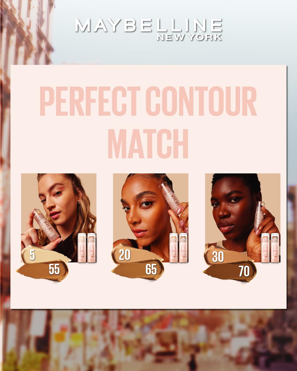 Maybelline New York Lifter Stix Multi-Use Face Stick Contour, Bronzer, Concealer and Foundation Stick, All-In-One Creamy Face Makeup