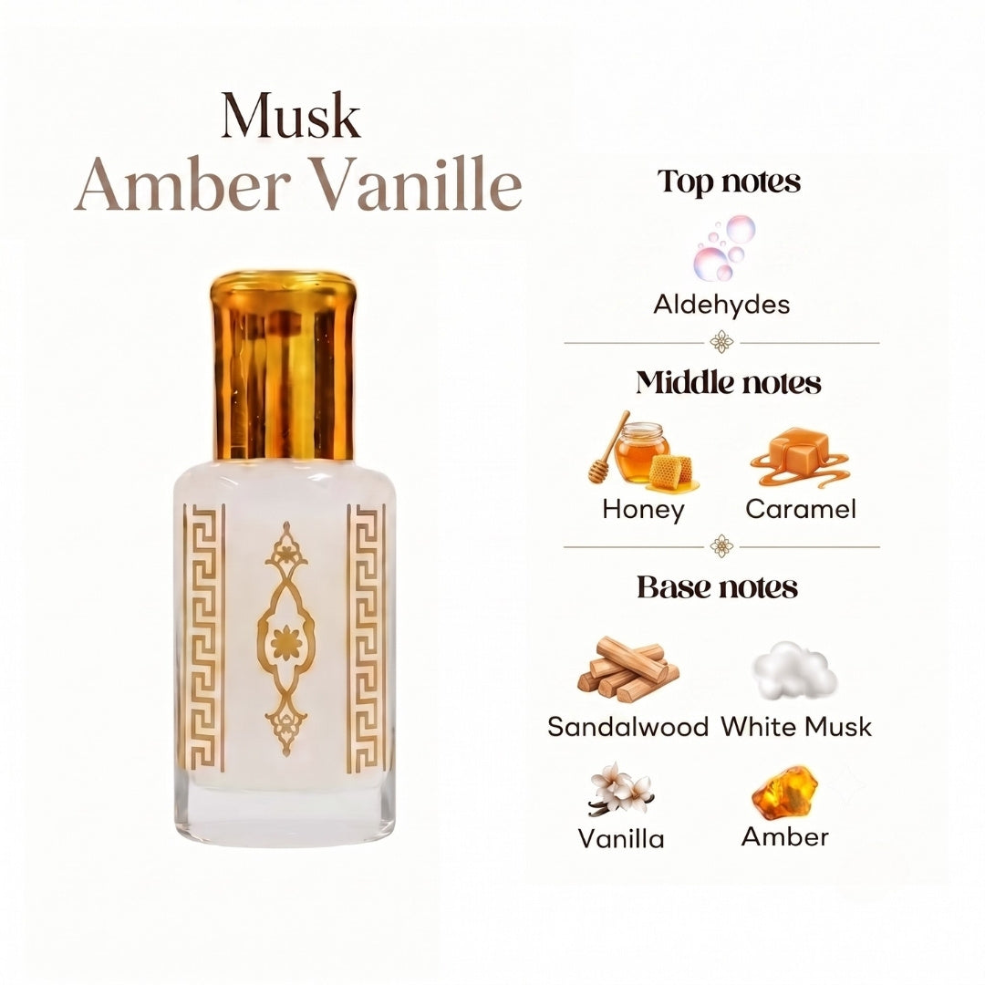 Musk Al aarous, Tahara, Oud and More 12ml