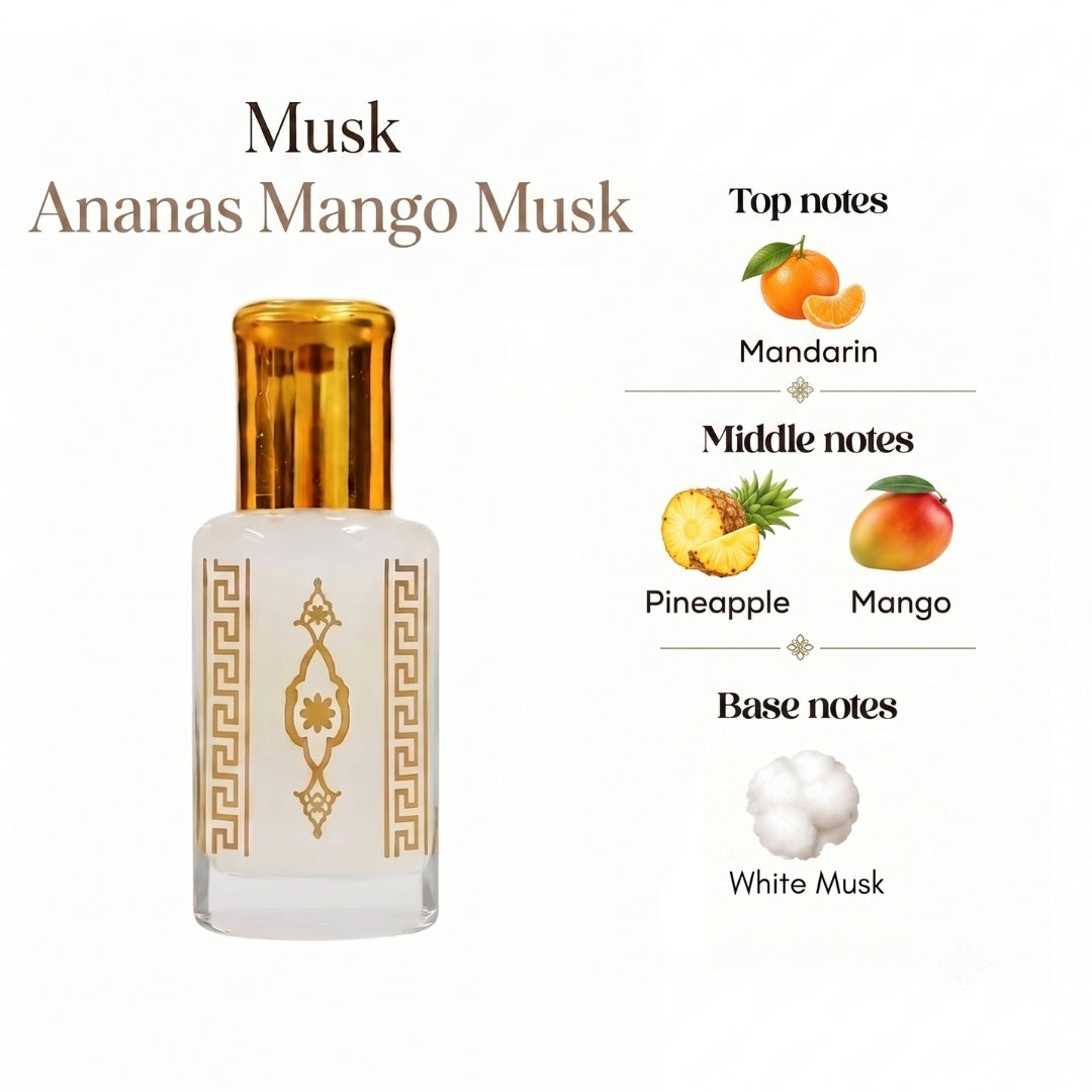 Musk Al aarous, Tahara, Oud and More 12ml