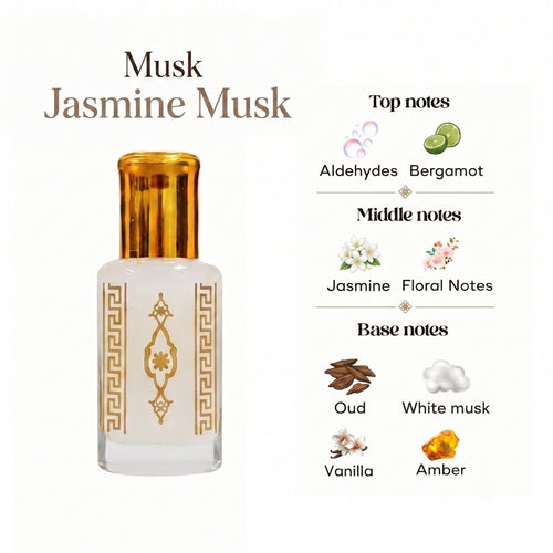 Musk Al aarous, Tahara, Oud and More 12ml