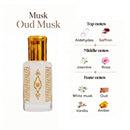 Musk Al aarous, Tahara, Oud and More 12ml