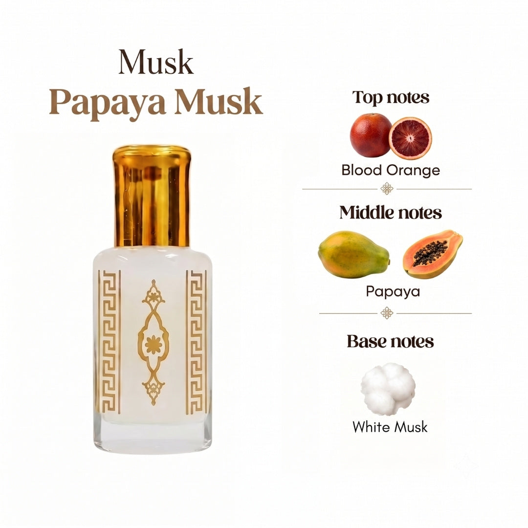 Musk Al aarous, Tahara, Oud and More 12ml
