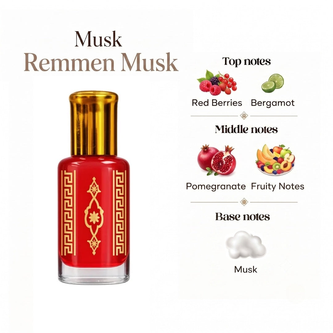 Musk Al aarous, Tahara, Oud and More 12ml