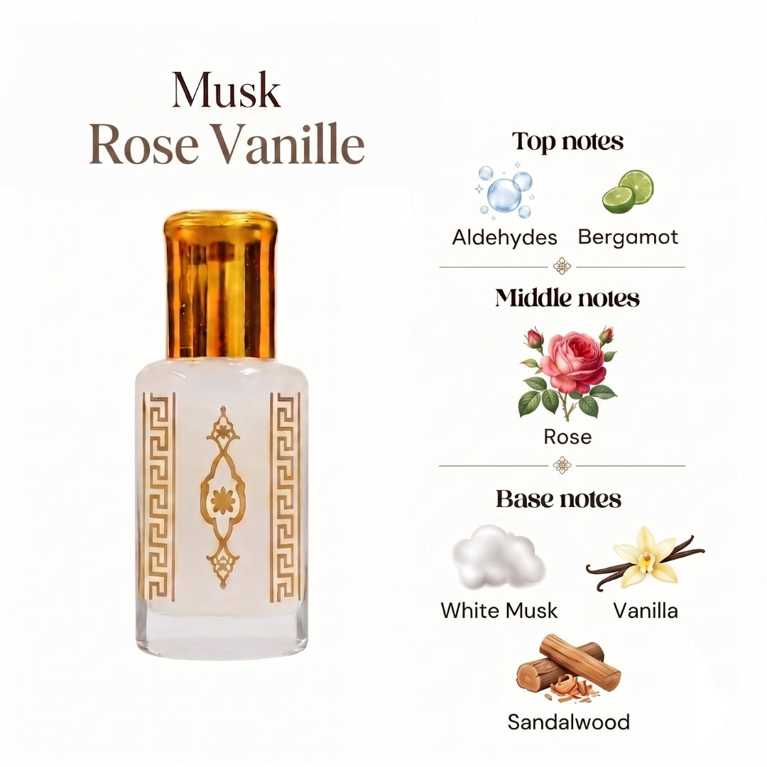 Musk Al aarous, Tahara, Oud and More 12ml