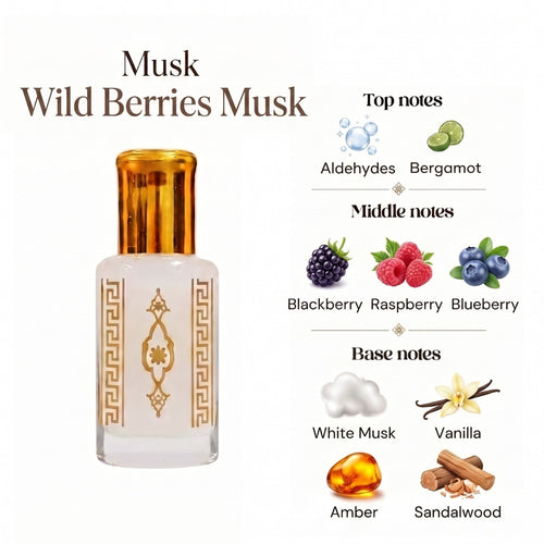 Musk Al aarous, Tahara, Oud and More 12ml